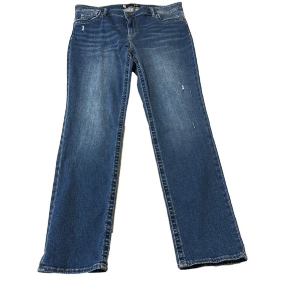 Kut from the Kloth Denim - Kut from the Kloth Stevie Medium Wash Straight Leg Denim Jeans Sz 14 Womens